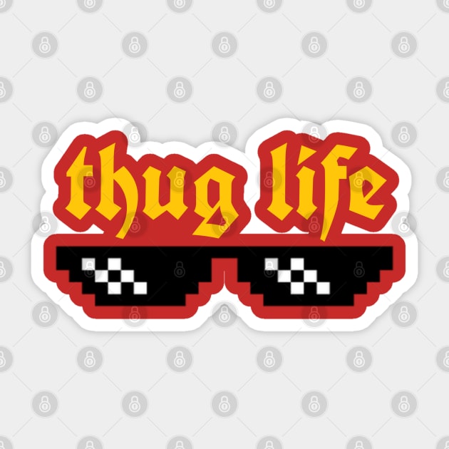 thug life Sticker by artby-shikha
